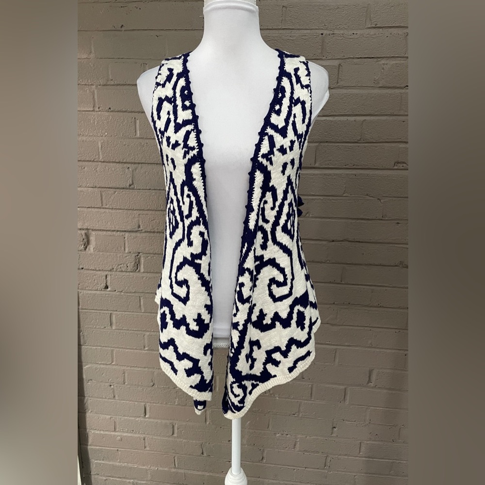 Anthropologie MOTH open front Knit vest XS